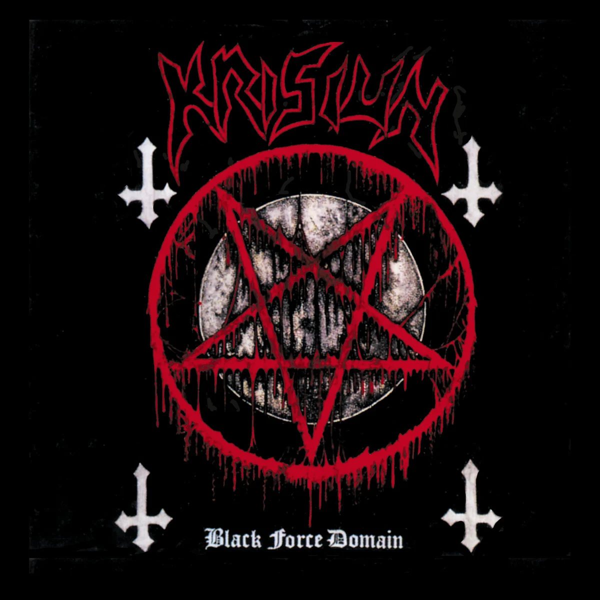 KRISIUN · Black Force Domain | TRANSPARENT RED LP (Death Metal Vinyl) · Picture 1