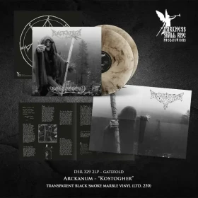 ARCKANUM · Kostogher | TRANSPARENT BLACK/SMOKE MARBLED 2LP (Black Metal Vinyl) · Picture 2
