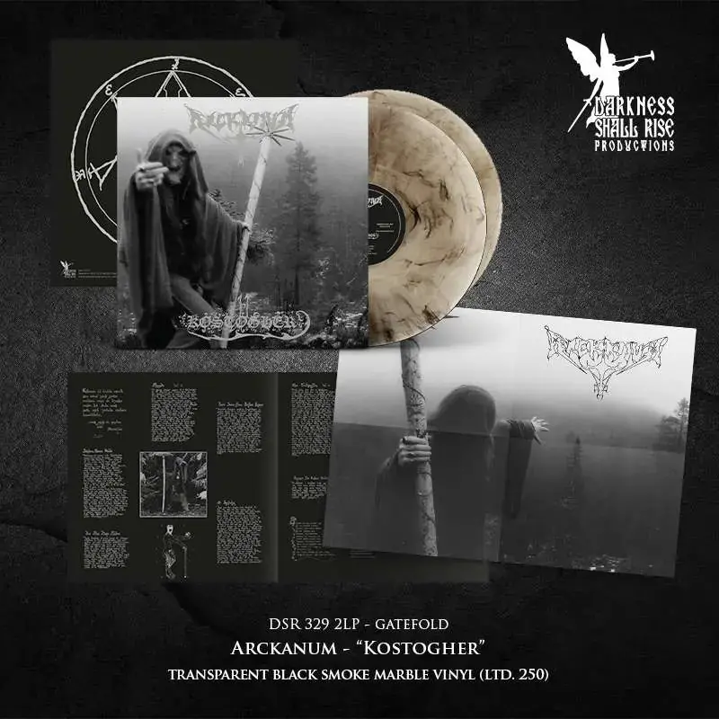 ARCKANUM · Kostogher | TRANSPARENT BLACK/SMOKE MARBLED 2LP (Black Metal Vinyl) · Picture 2