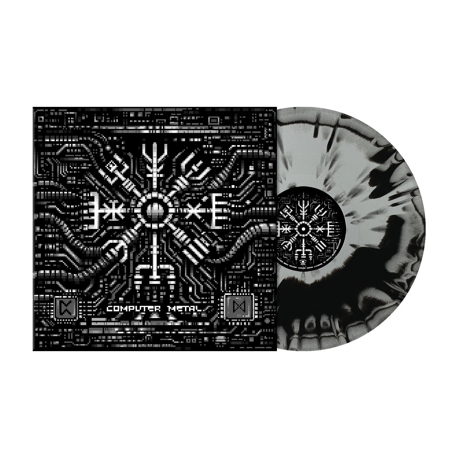 MASTER BOOT RECORD · Computer Metal | GREY/BLACK LP (Electronic/Metal Vinyl) · Picture 2