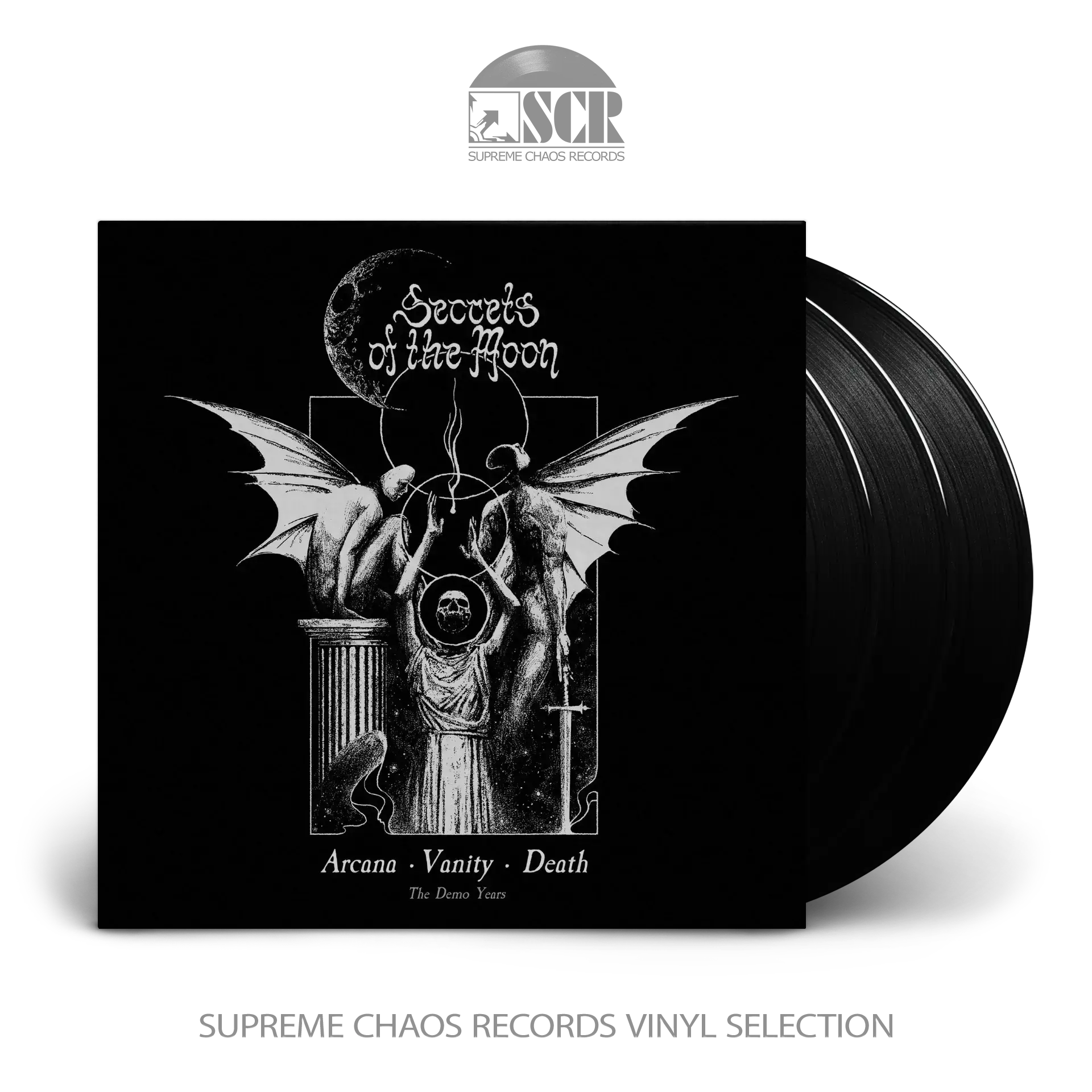 SECRETS OF THE MOON · Arcana Vanity Death (The Demos Years) | BLACK 3LP (Black Metal Vinyl)
