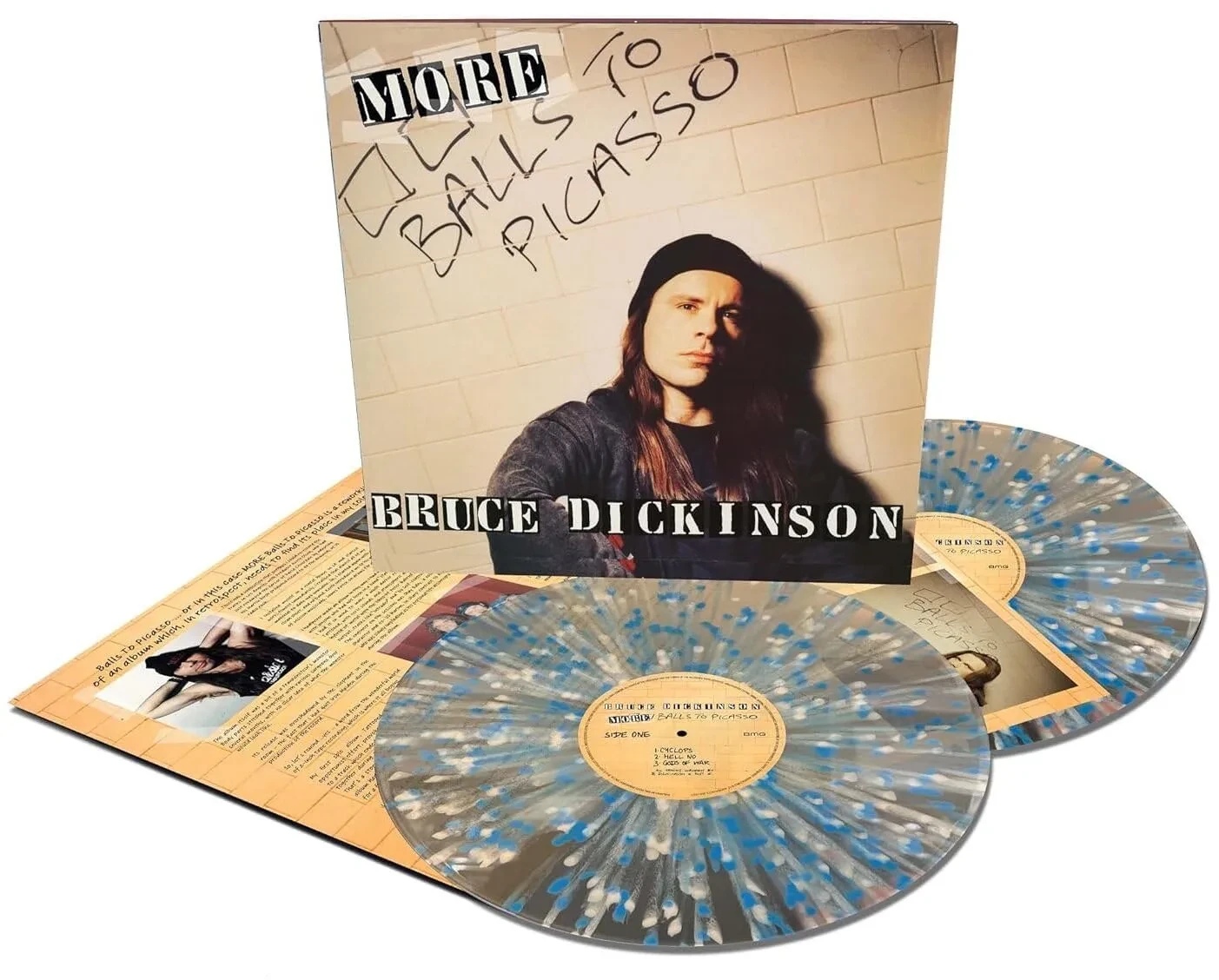 BRUCE DICKINSON · More Balls to Picasso | WHITE/BLUE SPLATTER 2LP (Heavy Metal Vinyl) · Picture 2