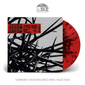 TEETH · A Biblical Worship of Violence | RED/BLACK SPLATTER LP (Hardcore Vinyl)