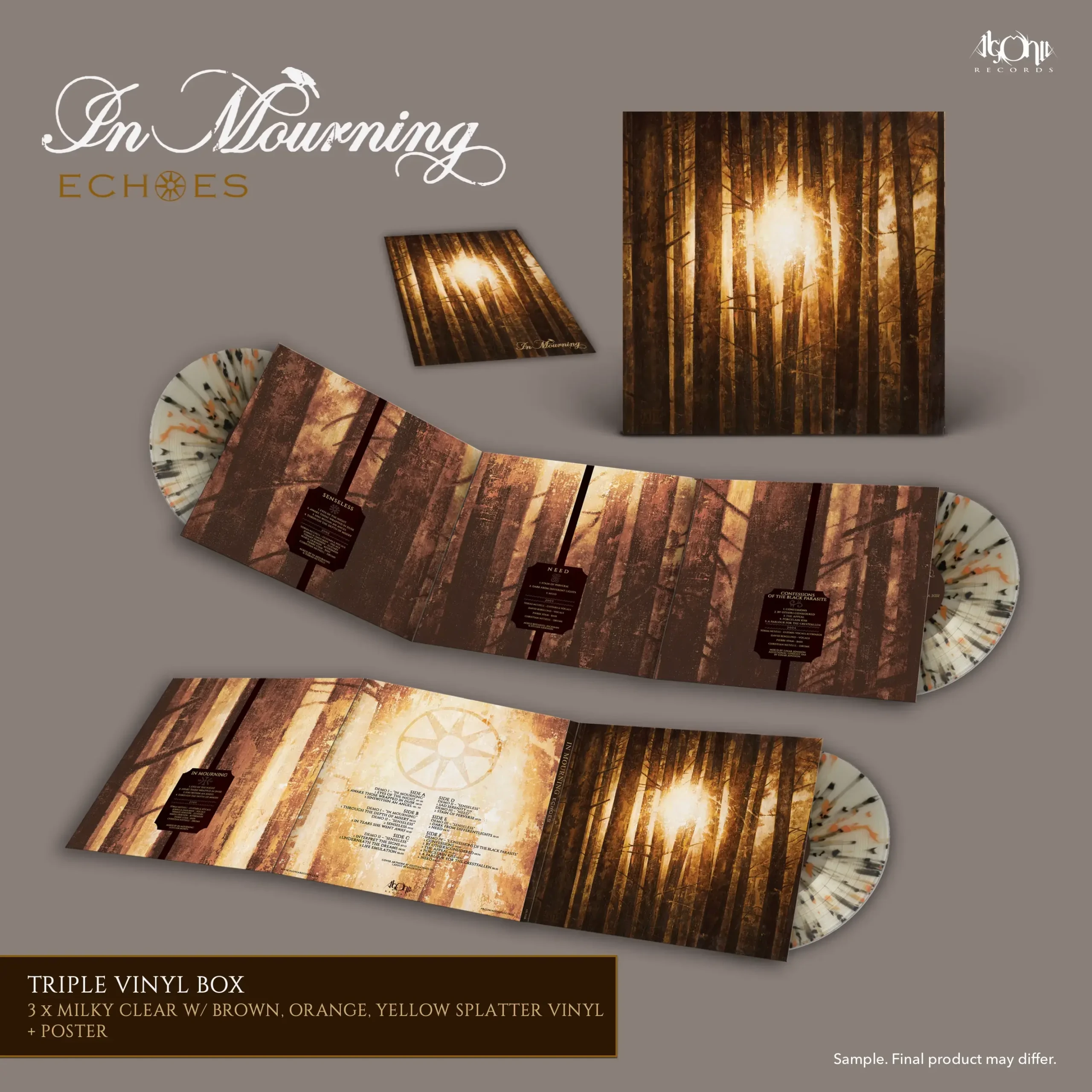 IN MOURNING - Echoes · SPLATTER 3LP · Picture 2 IN MOURNING - Echoes · SPLATTER 3LP (Melodic Death Metal Vinyl) · Picture 2