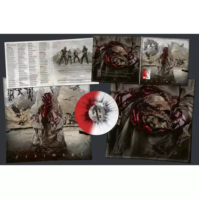 MESSIAH · Fracmont | RED/WHITE/BLACK SPLATTER LP (Thrash Metal Vinyl)