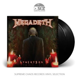 MEGADETH · Th1rt3en (Re-Release) | BLACK 2LP (Heavy Metal/Thrash Metal Vinyl)