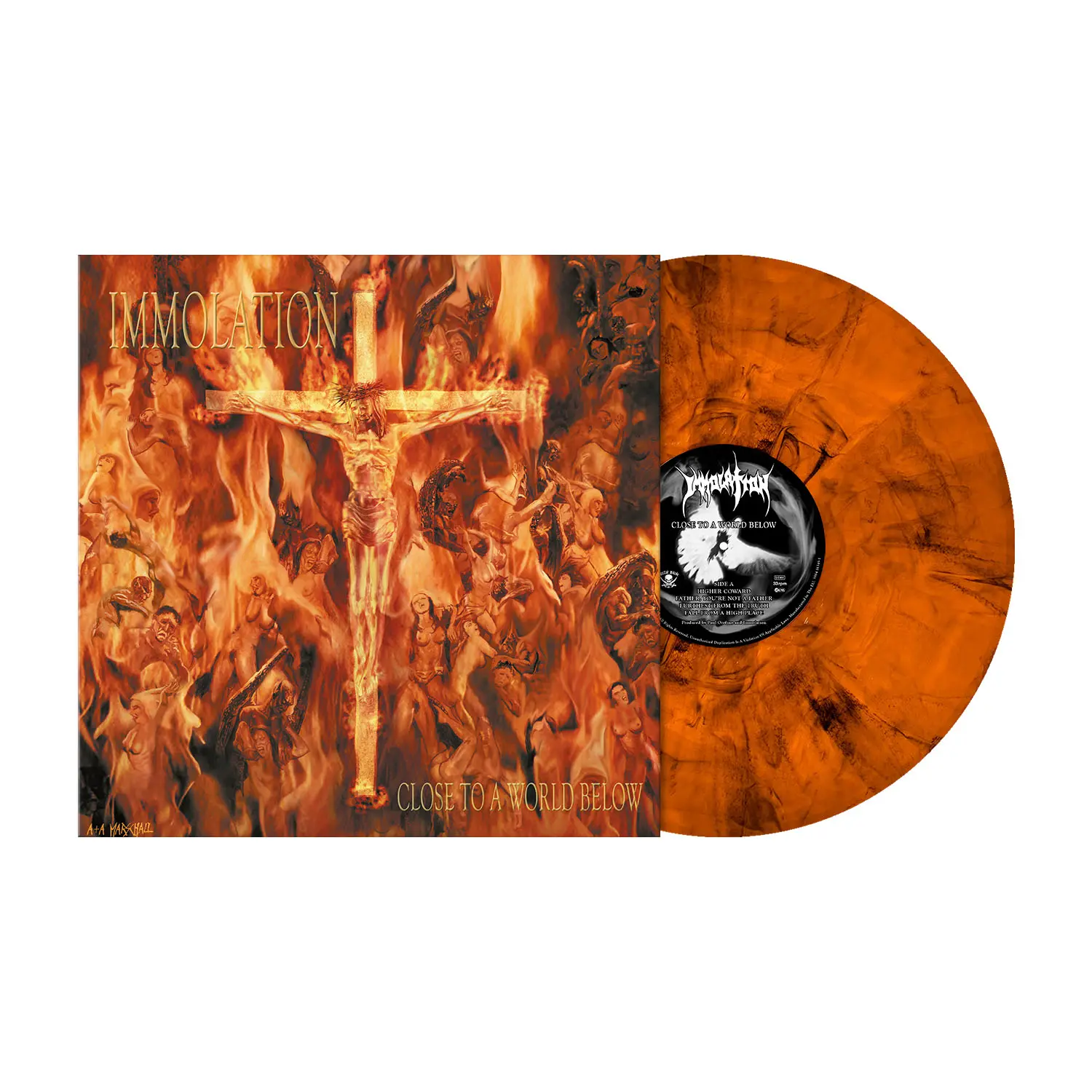 IMMOLATION · Close To A World Below (25th Annniversary) | FIERY ORANGE MARBLED LP (Death Metal Vinyl)