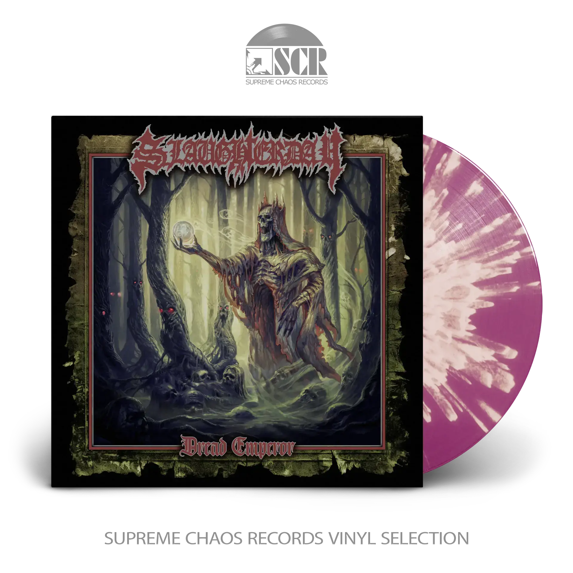 SLAUGHTERDAY - Dread Emperor · PURPLE/YELLOW SPLATTER LP (Death Metal Vinyl)