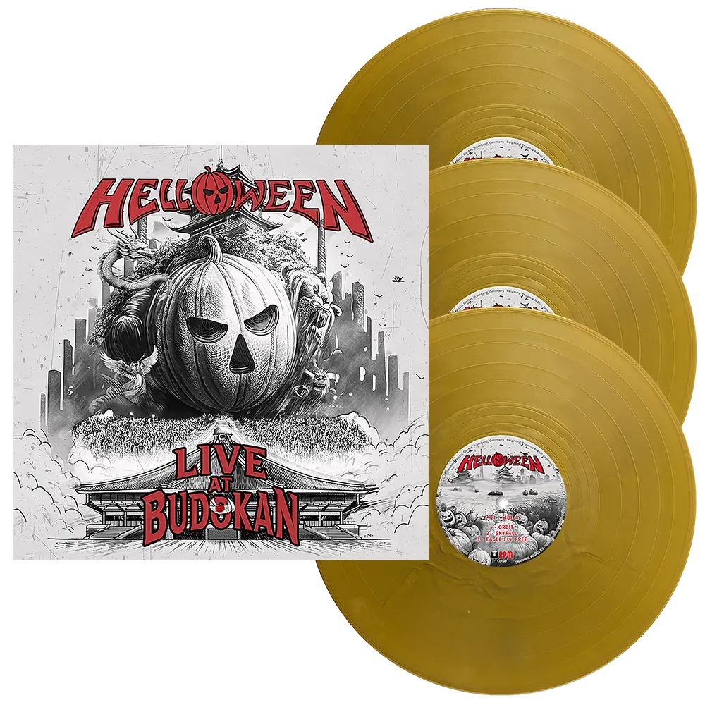 HELLOWEEN · Live At Budokan | GOLDEN 3LP (Heavy Metal Vinyl)