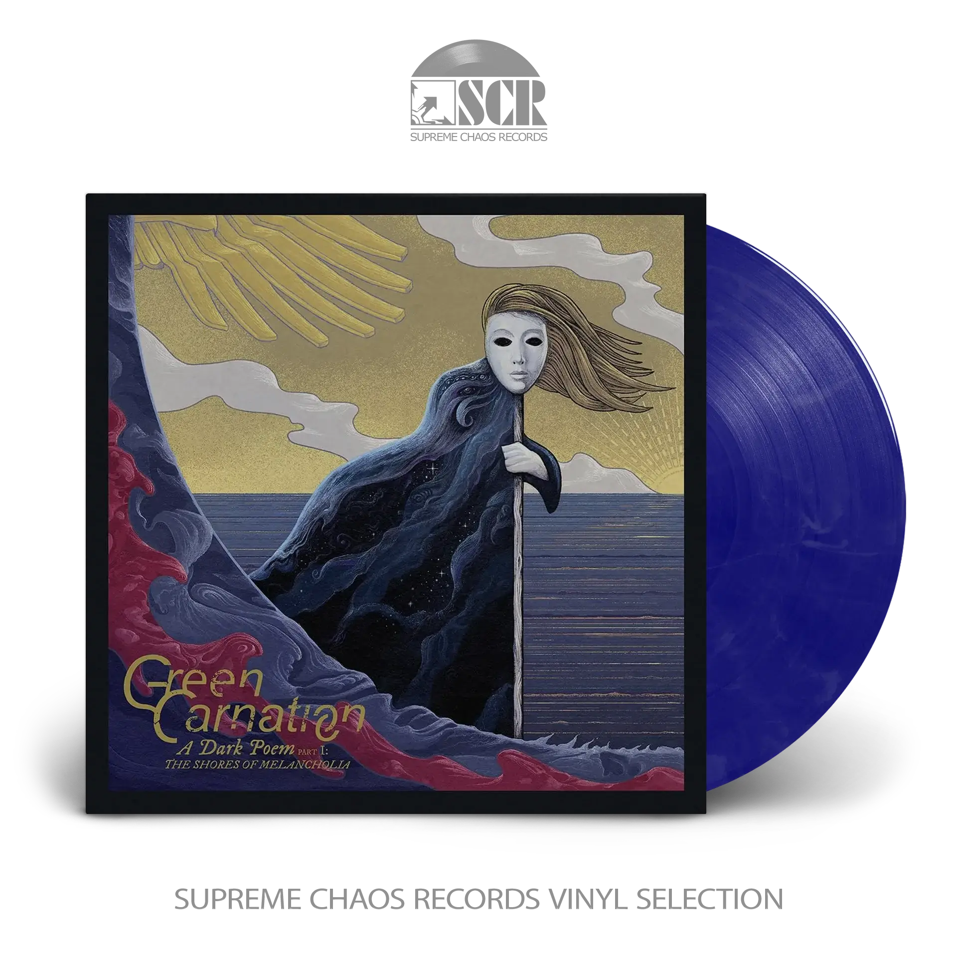 GREEN CARNATION · A Dark Poem Part I: The Shores of Melancholia | BLUE/BLACK/WHITE MARBLED LP (Progressive Metal/Progressive Rock Vinyl)