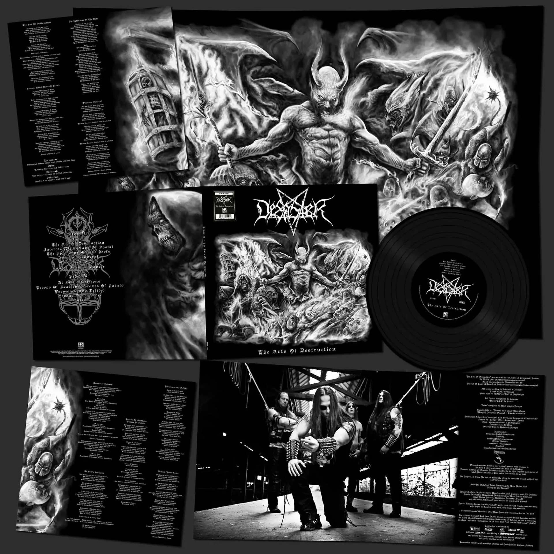 DESASTER · The Arts Of Destruction | BLACK LP (Thrash Metal Vinyl) · Picture 3