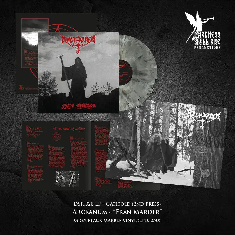ARCKANUM · Fran Marder (Re-Release) | GREY BLACK MARBLED LP (Black Metal Vinyl) · Picture 2