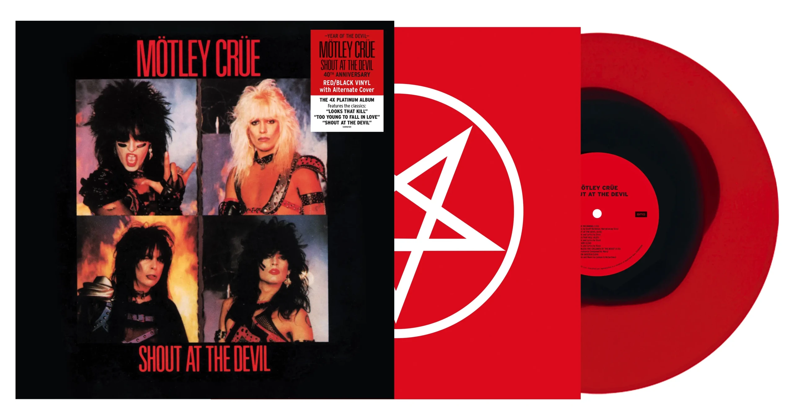 MÖTLEY CRÜE - Shout At The Devil · BLACK/RUBY LP