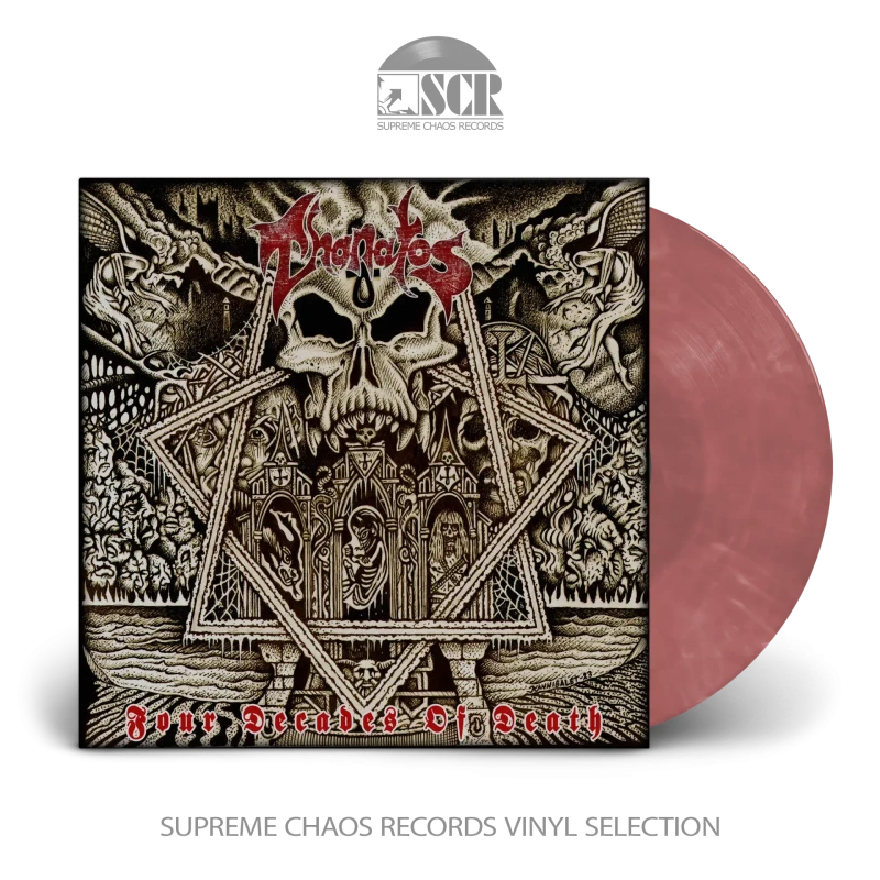 Thanatos · Four Decades Of Death | CLEAR/RED Smoke LP