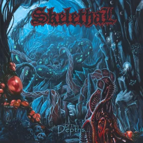 SKELETHAL · Of The Depths | BLUE CLOUDY LP (Death Metal Vinyl) · Picture 1
