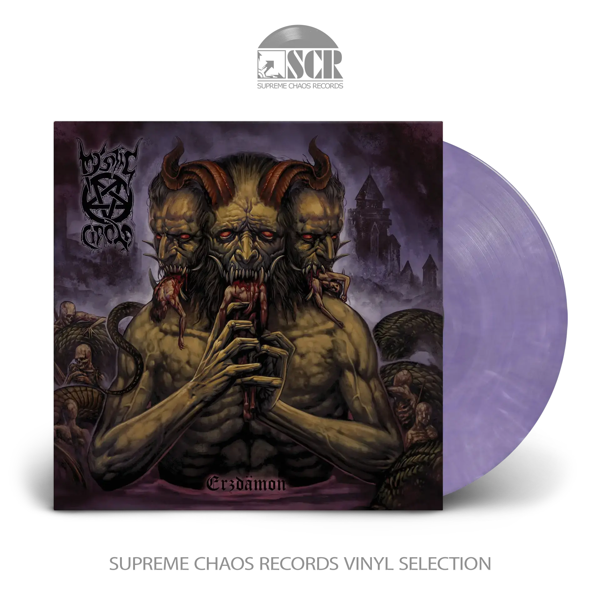 MYSTIC CIRCLE · Erzdämon | CLEAR/PURPLE LP (Black Metal Vinyl)
