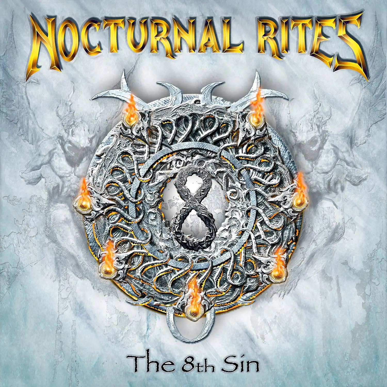 NOCTURNAL RITES - The 8th Sin (Re-Release) [CLEAR LP] (Heavy Metal Vinyl) · Picture 1