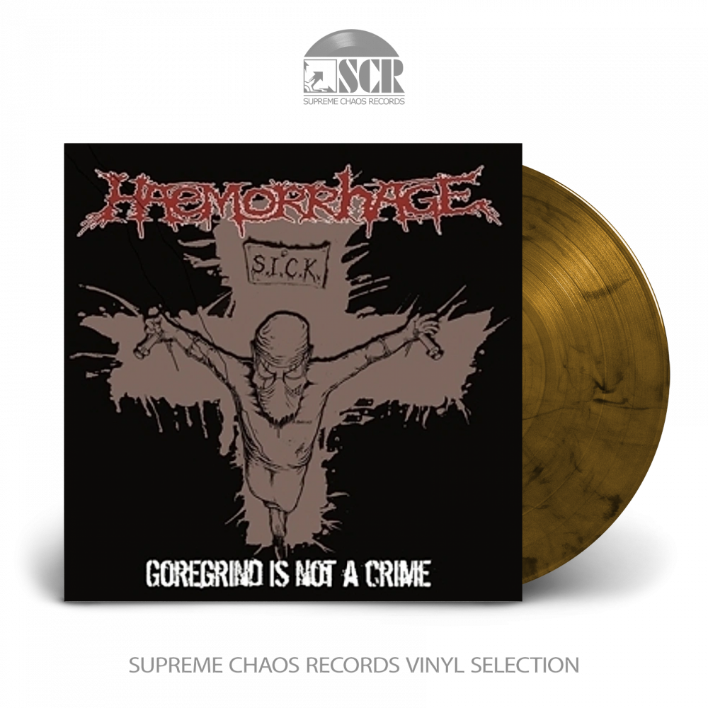 HAEMORRHAGE · Goregrind Is Not A Crime (RSD) | AMBER LP (Death Metal/Goregrind Vinyl)