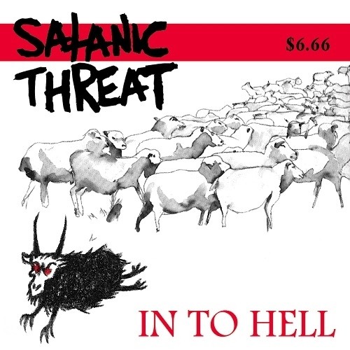 SATANIC THREAT · In To Hell | RED/WHITE LP ( Vinyl)