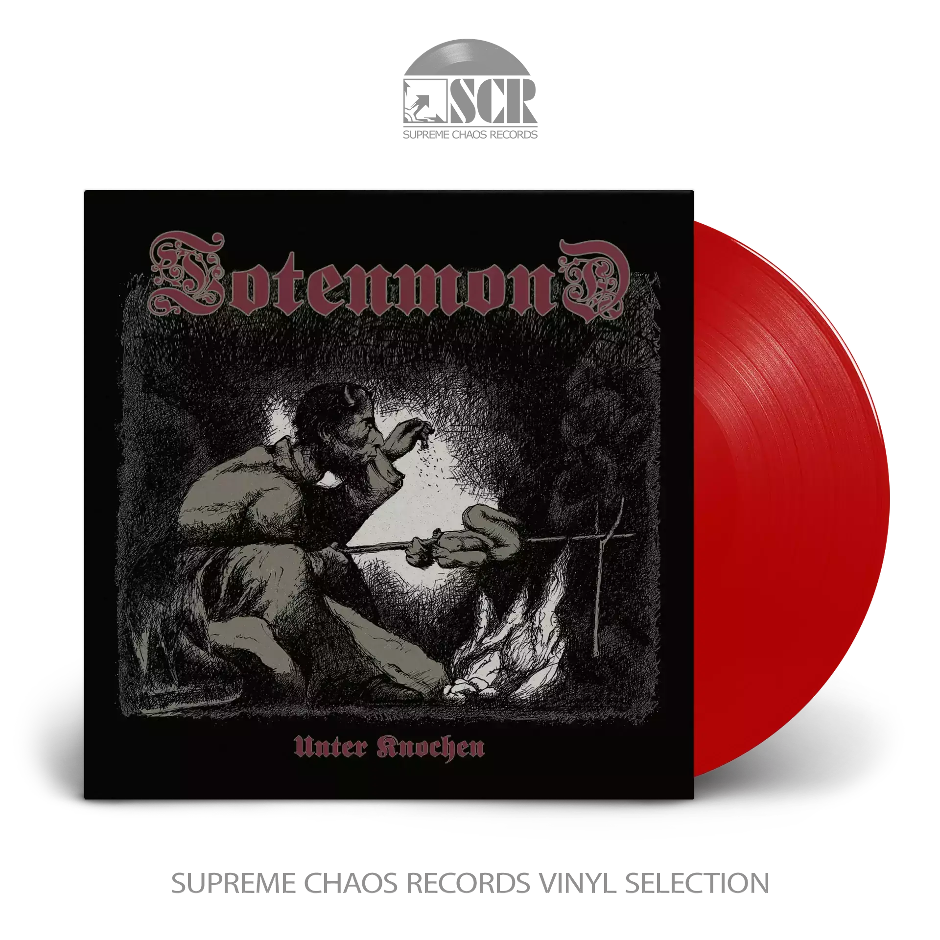 TOTENMOND - Unter Knochen · RED LP (Death Metal Vinyl)