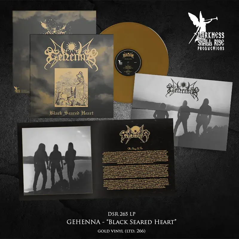 GEHENNA · Black Seared Heart | GOLD LP (Black Metal Vinyl) · Picture 2