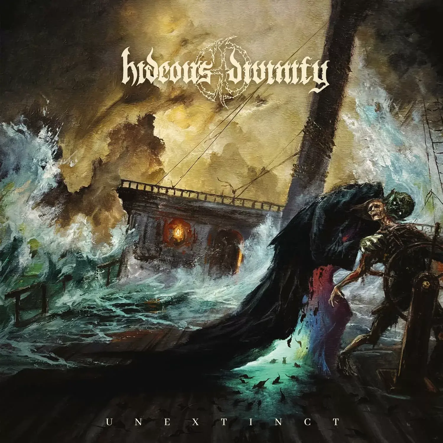 HIDEOUS DIVINITY · Unextinct | TRANSPARENT SUN YELLOW LP (Death Metal Vinyl) · Picture 1