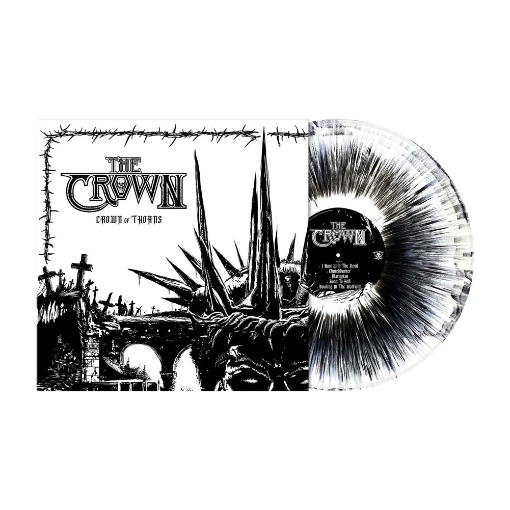 THE CROWN · Crown Of Thorns | WHITE "BLACKDUST" LP (Thrash Metal/Death Metal Vinyl)