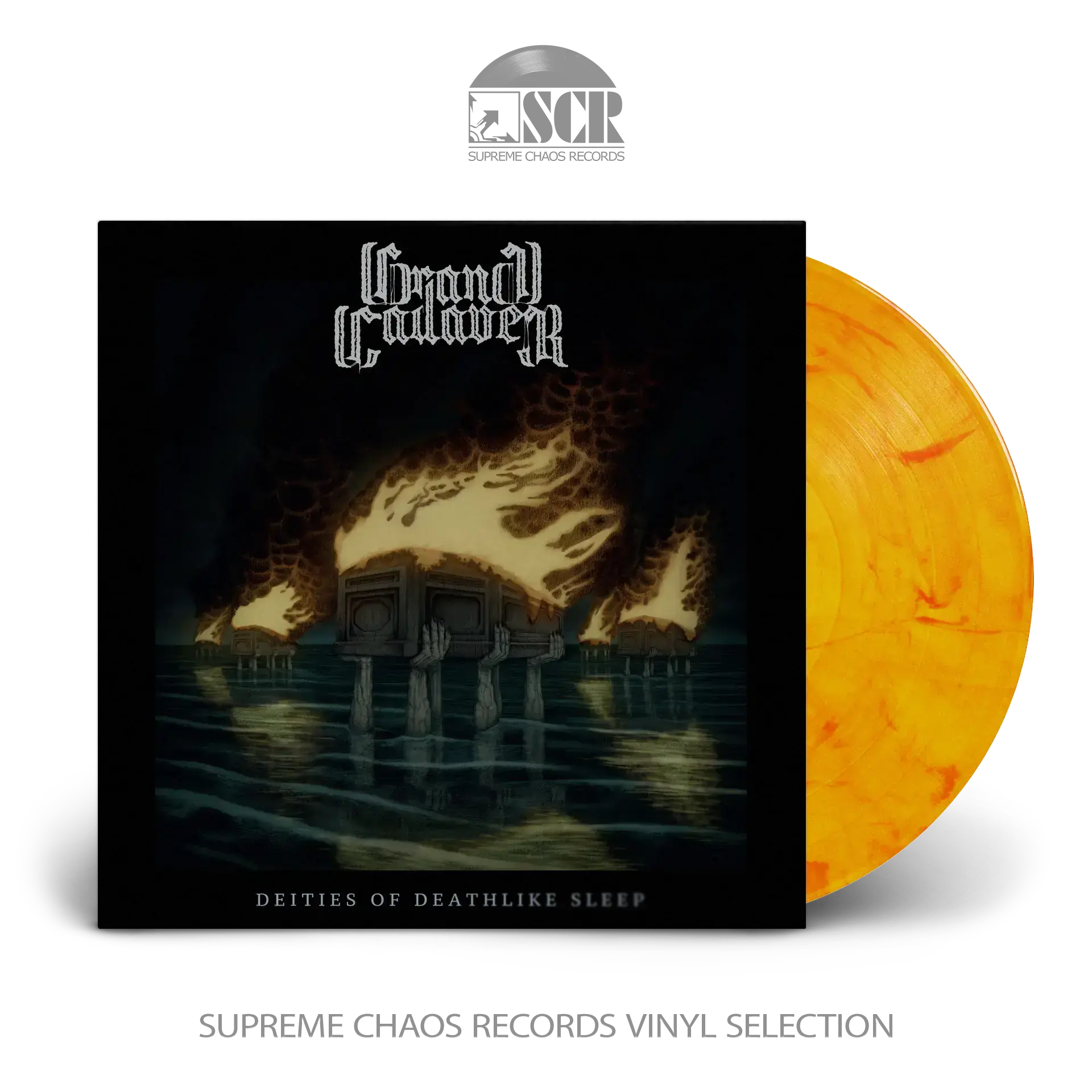 GRAND CADAVER - Deities Of Deathlike Sleep · ORANGE/RED MARBLED LP (Death Metal Vinyl)