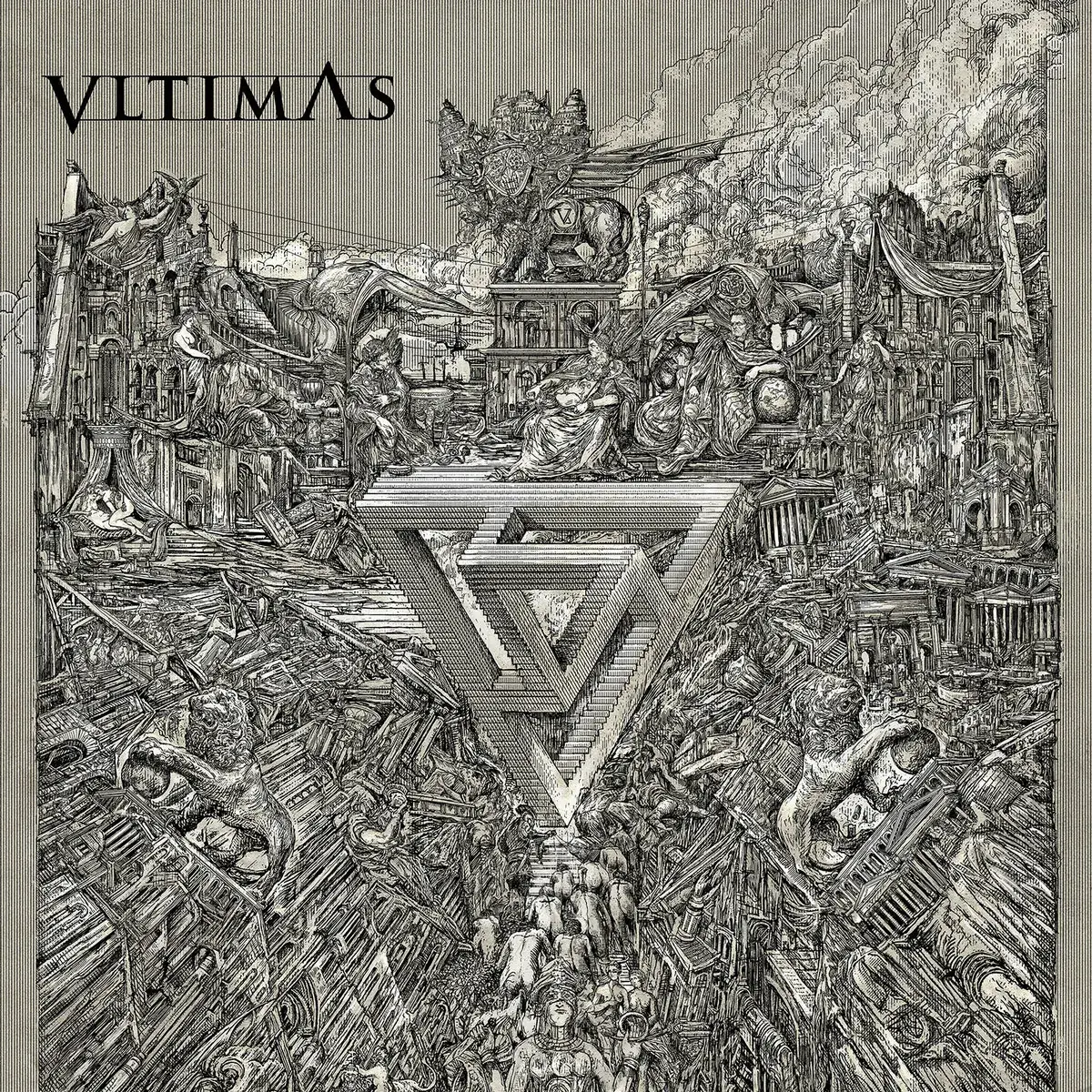 VLTIMAS · Something Wicked Marches In | CLEAR/BLACK MARBLED LP (Death Metal Vinyl) · Picture 1
