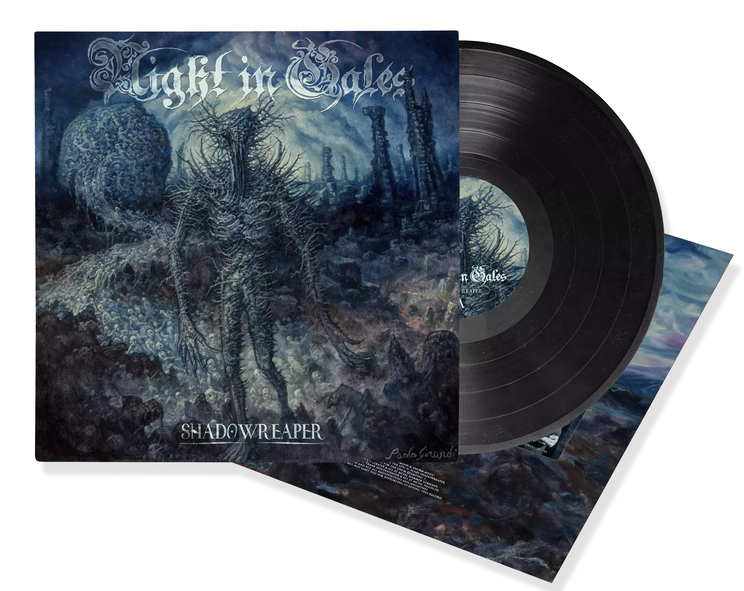 NIGHT IN GALES - Shadowreaper · BLACK LP NIGHT IN GALES - Shadowreaper · BLACK LP (Death Metal Vinyl)