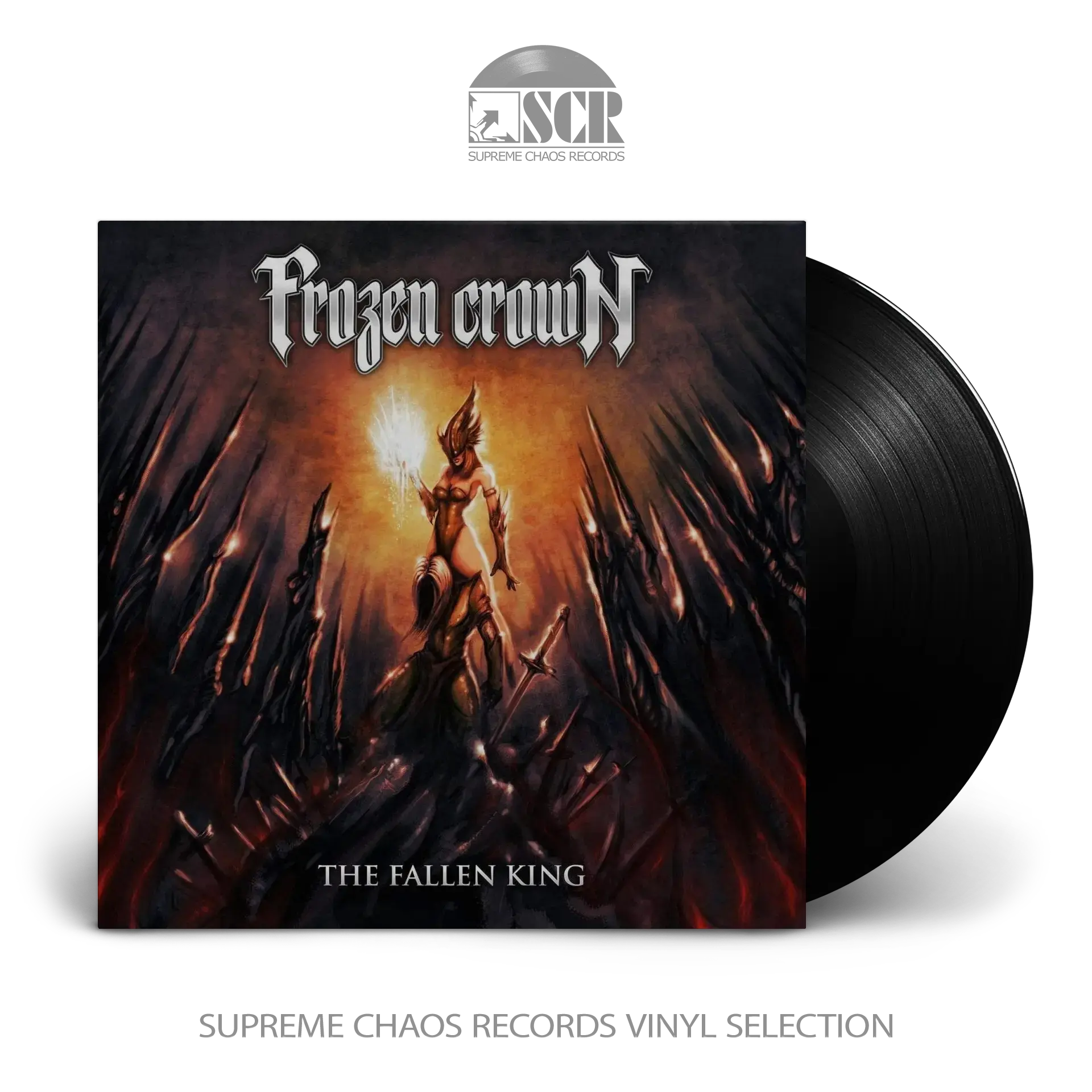 FROZEN CROWN · The Fallen King | BLACK LP (Power Metal Vinyl)