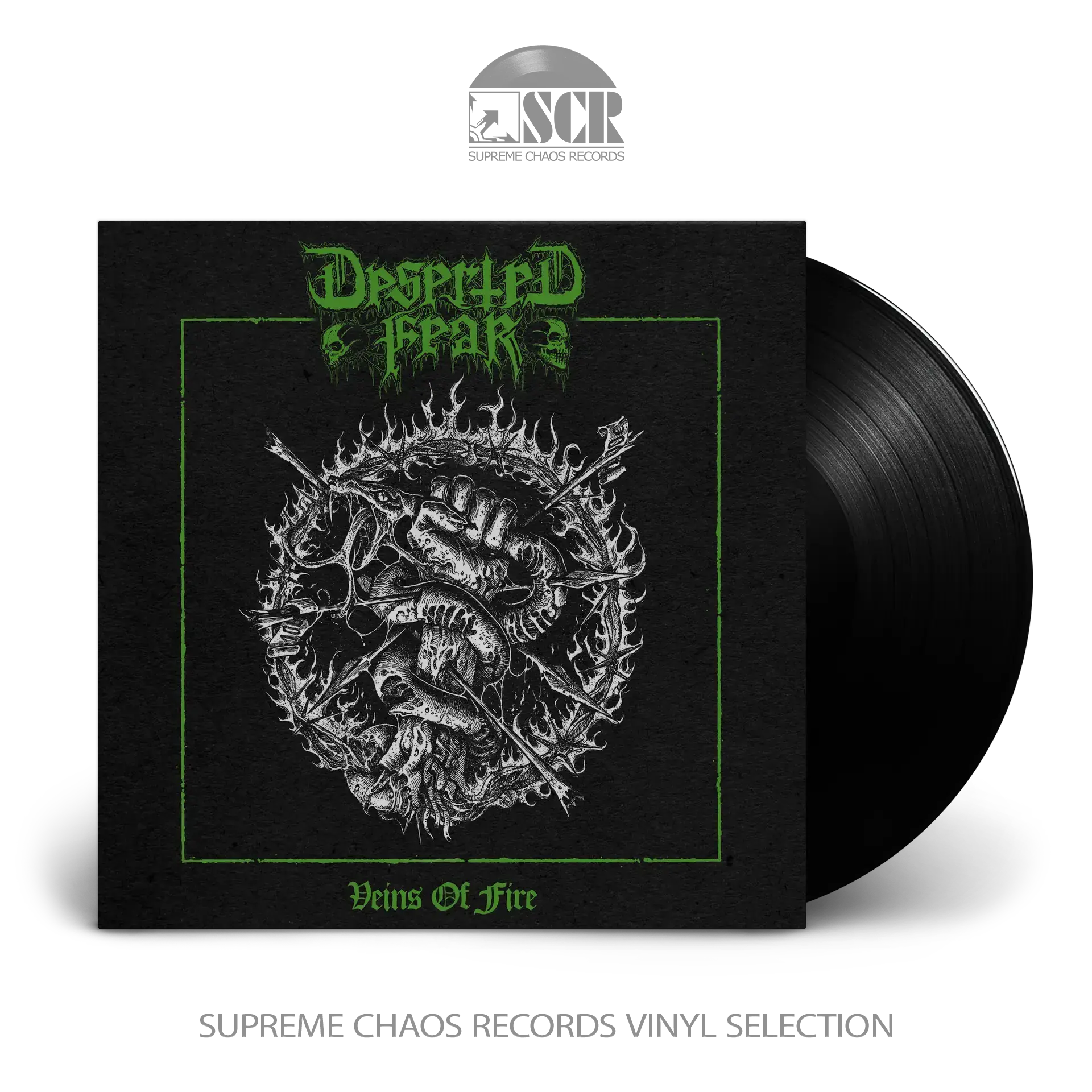 DESERTED FEAR · Veins Of Fire (B-Stock) | BLACK LP (Death Metal Vinyl)