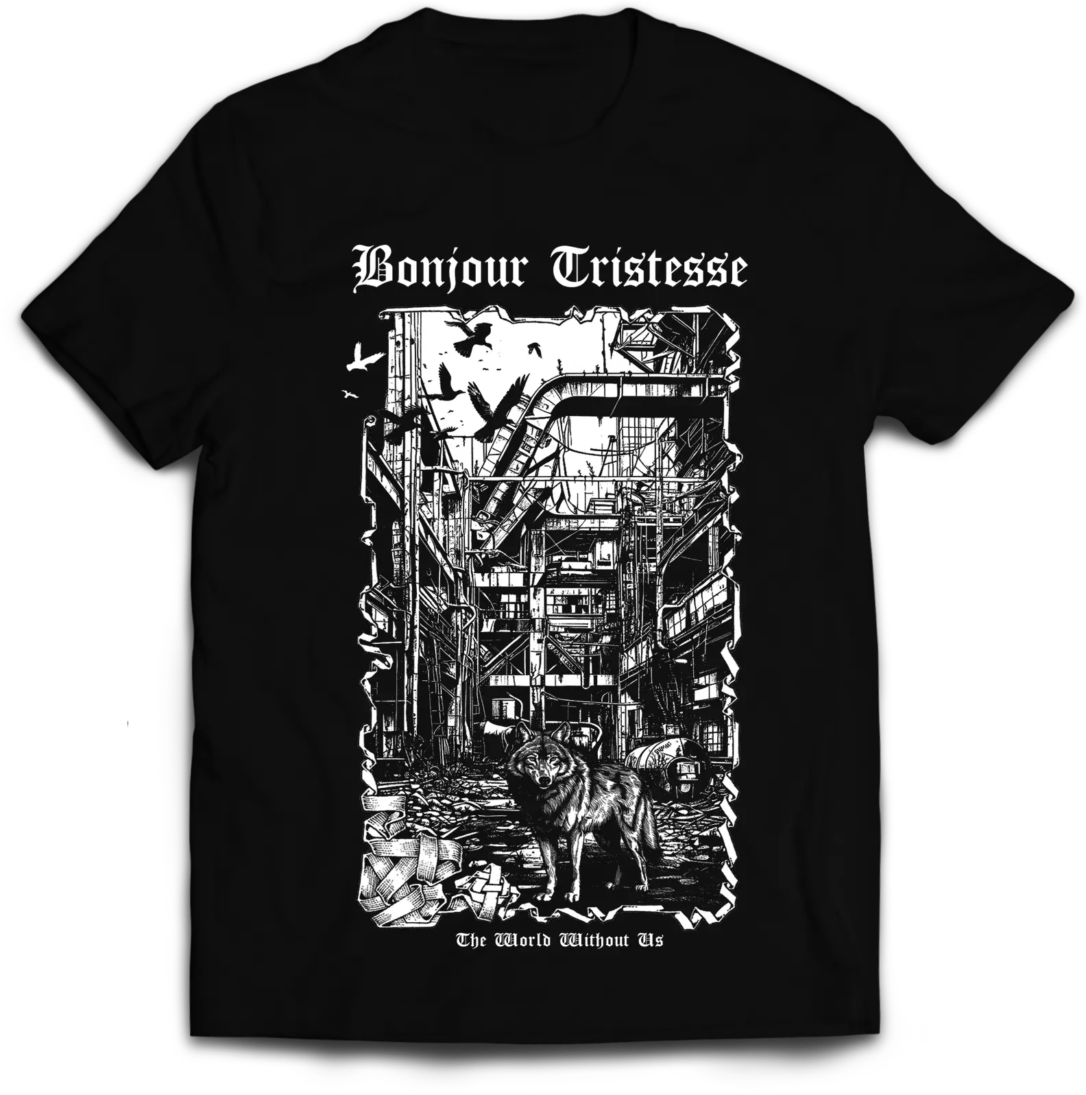 BONJOUR TRISTESSE · The World Without Us Cover | T-SHIRT (Black Metal Clothes)