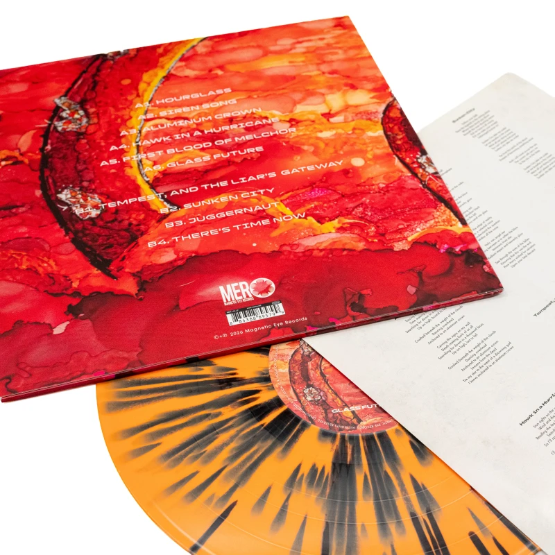 HOWLING GIANT · Glass Future | ORANGE/BLACK SPLATTER LP (Stoner Rock/Psychedelic Rock Vinyl) · Picture 3