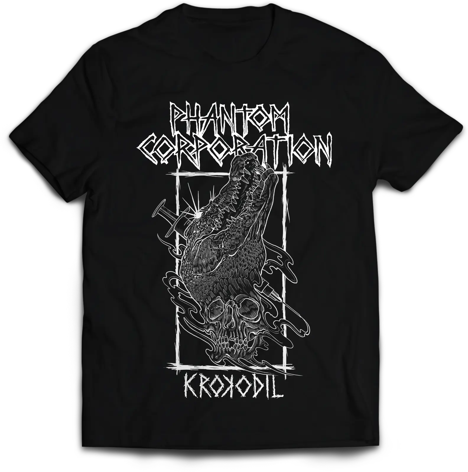 PHANTOM CORPORATION - Krokodil Black [T-SHIRT]