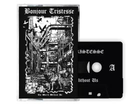 BONJOUR TRISTESSE · The World Without Us / Against Leviathan | WOODEN BLACK TAPE BOX SET (Black Metal Tapes) · Picture 1