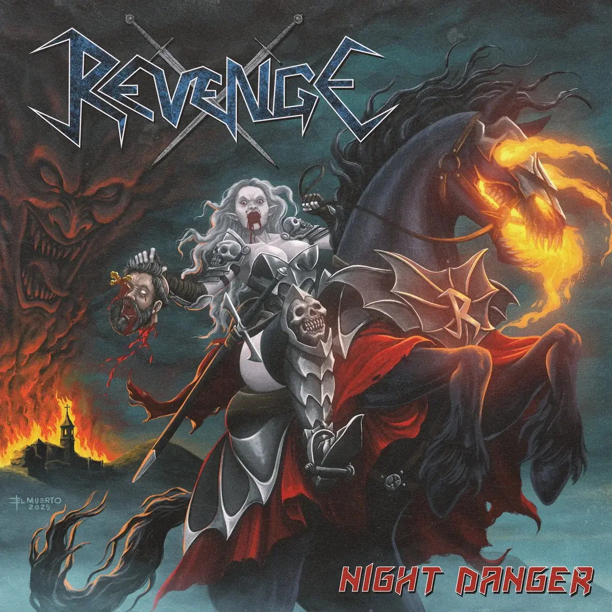 REVENGE · Night Danger | BLACK LP (Heavy Metal/Speed Metal Vinyl) · Picture 1