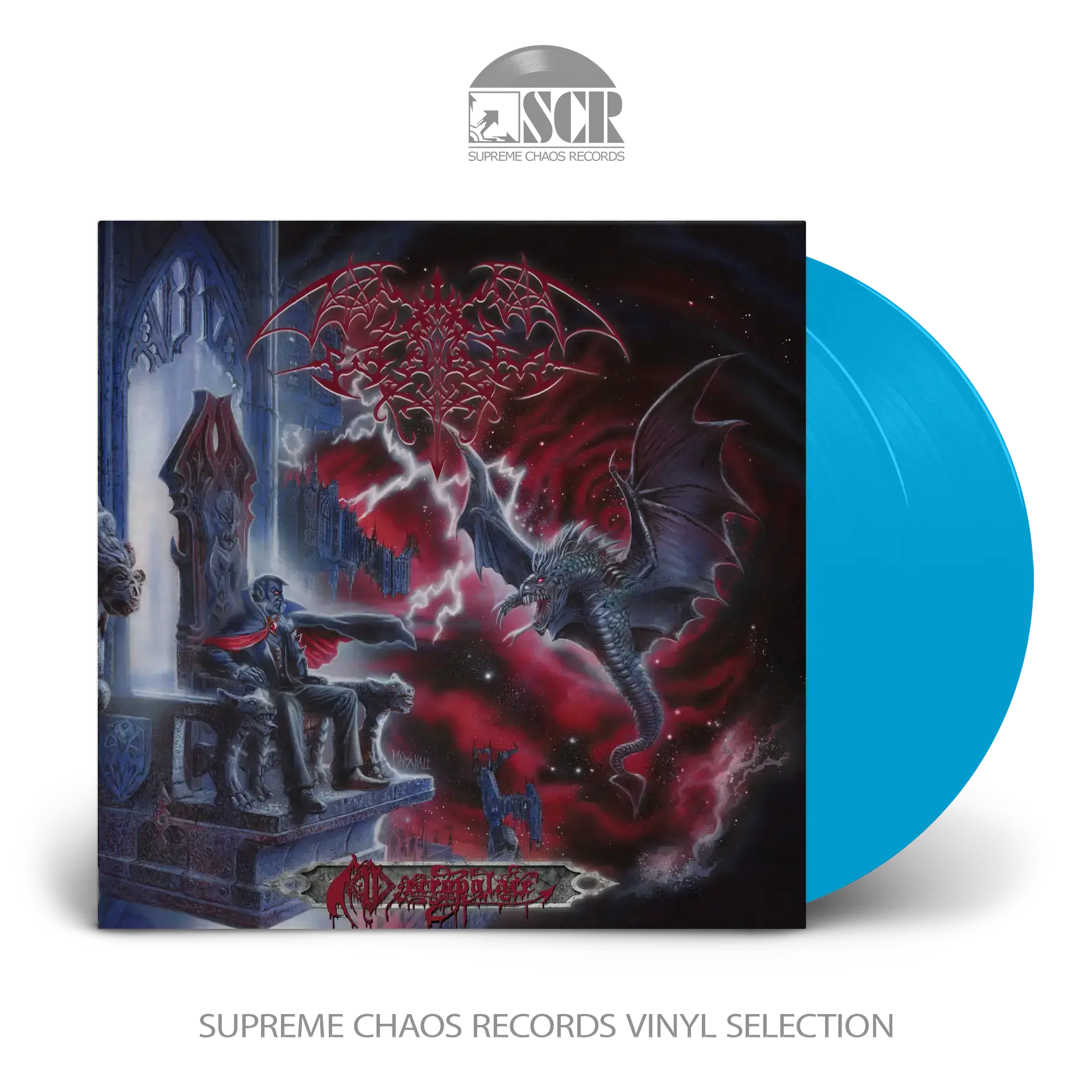 WORM · Necropalace | BLUE 2LP (Black Metal/Doom Metal Vinyl)
