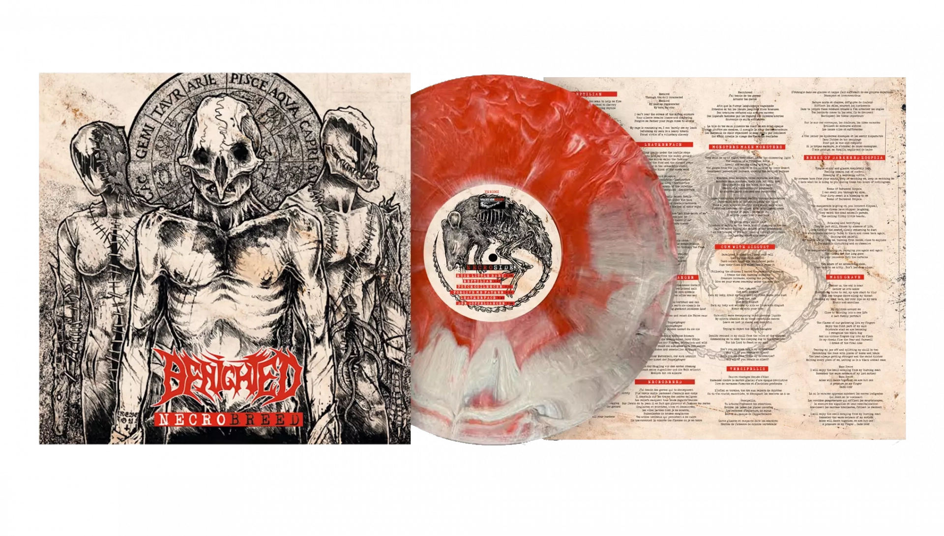 BENIGHTED - Necrobreed [RED MARBLED LP]