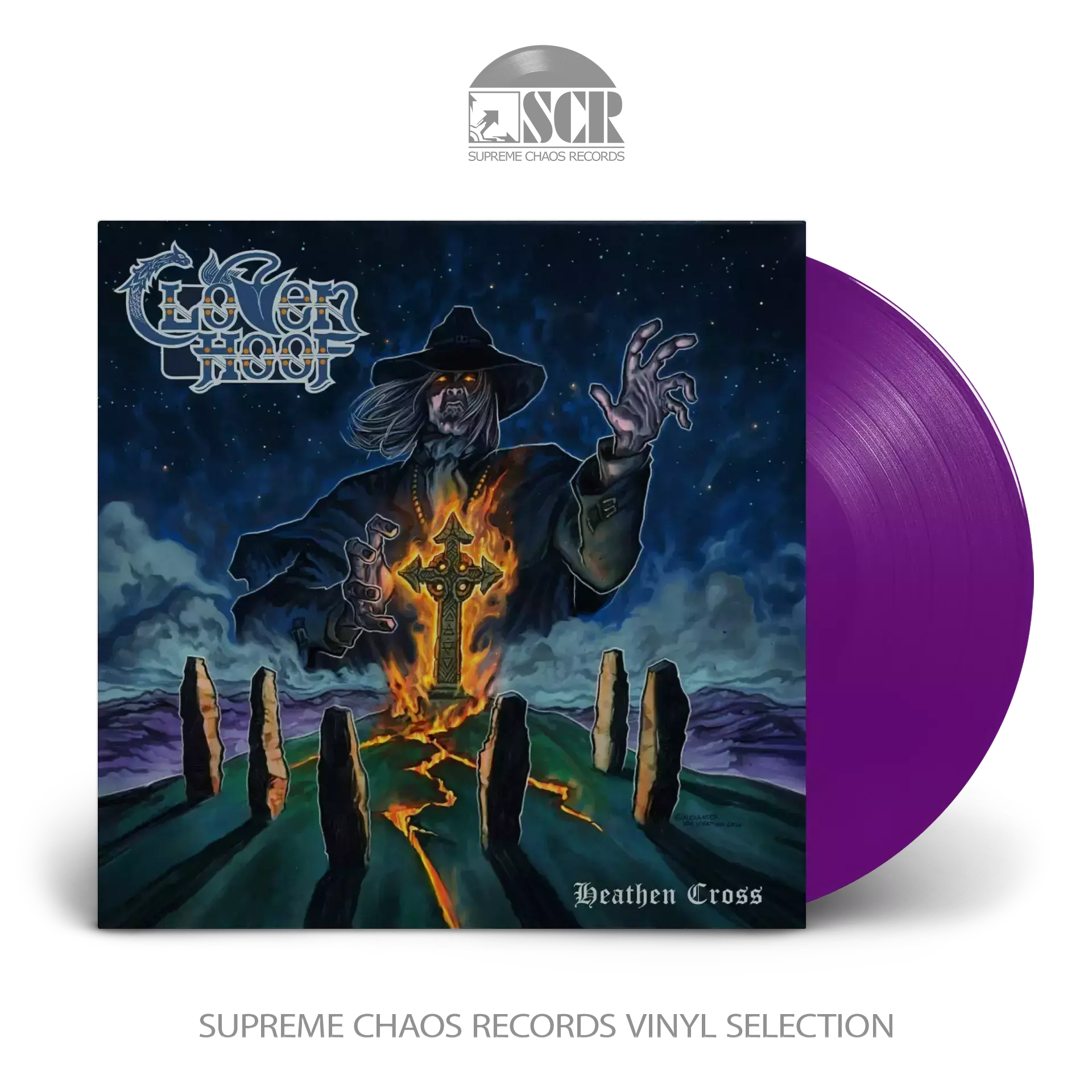 CLOVEN HOOF · Heathen Cross | PURPLE LP (Power Metal Vinyl)