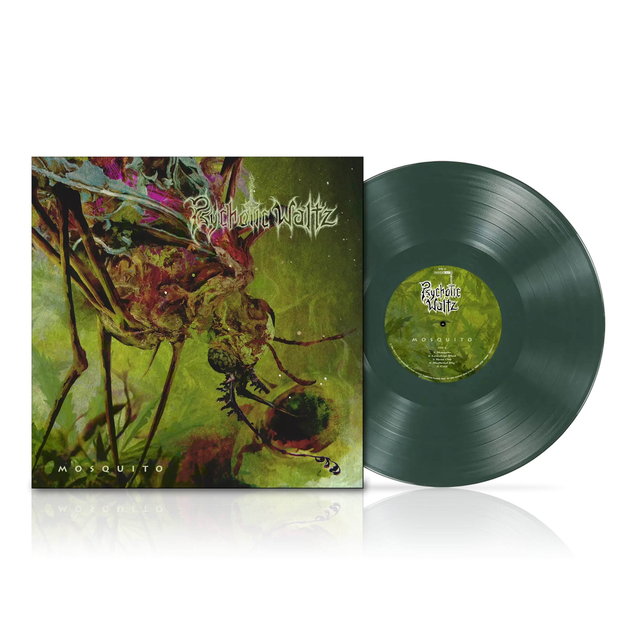 PSYCHOTIC WALTZ - Mosquito (Re-Issue 2024) · DARK GREEN LP PSYCHOTIC WALTZ - Mosquito (Re-Issue 2024) · DARK GREEN LP (Progressive Metal Vinyl)