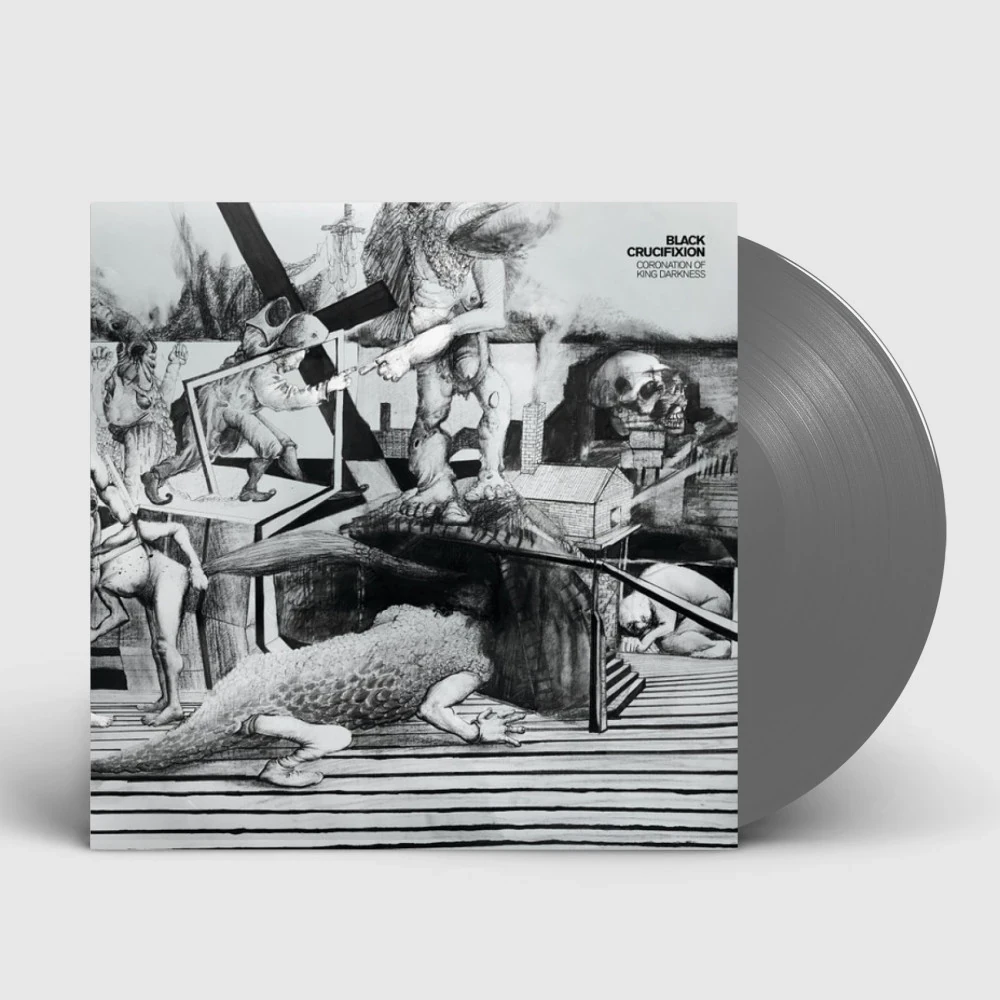 BLACK CRUCIFIXION · Coronation Of King Darkness [GREY] | LP (Black Metal Vinyl)