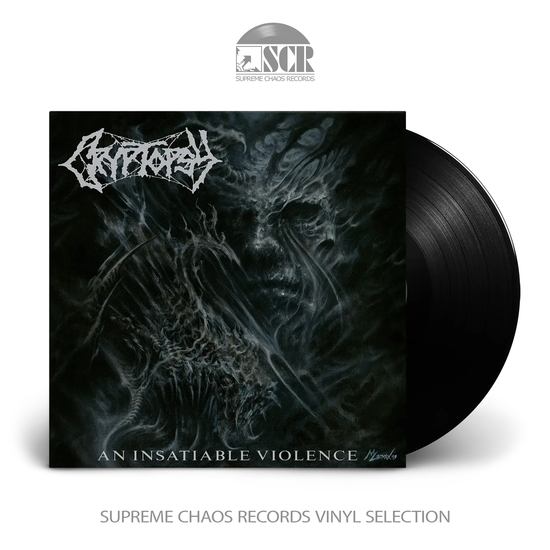 CRYPTOPSY - An Insatiable Violence · BLACK LP CRYPTOPSY - An Insatiable Violence · BLACK LP (Death Metal/Progressive Metal Vinyl)