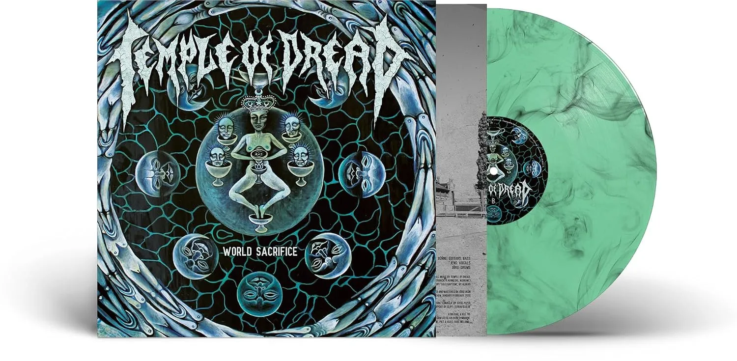 TEMPLE OF DREAD · World Sacrifice | GREEN/BLACK LP (Death Metal Vinyl) · Picture 2