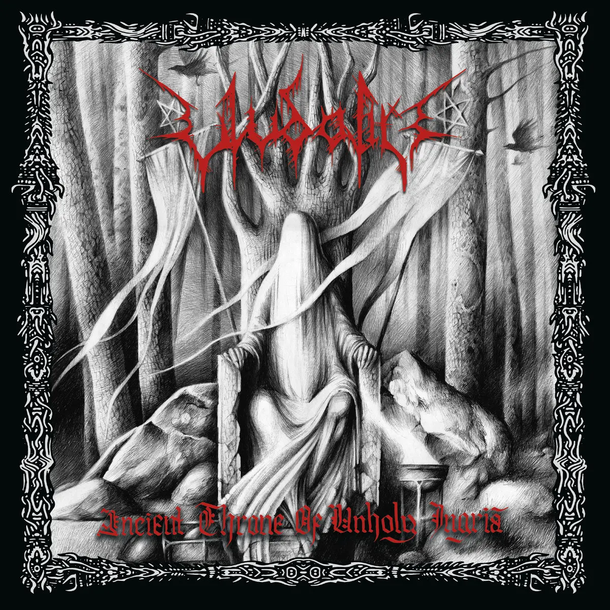 ULVDALIR · Ancient Throne Of Unholy Ingria | BLACK LP (Black Metal Vinyl) · Picture 1