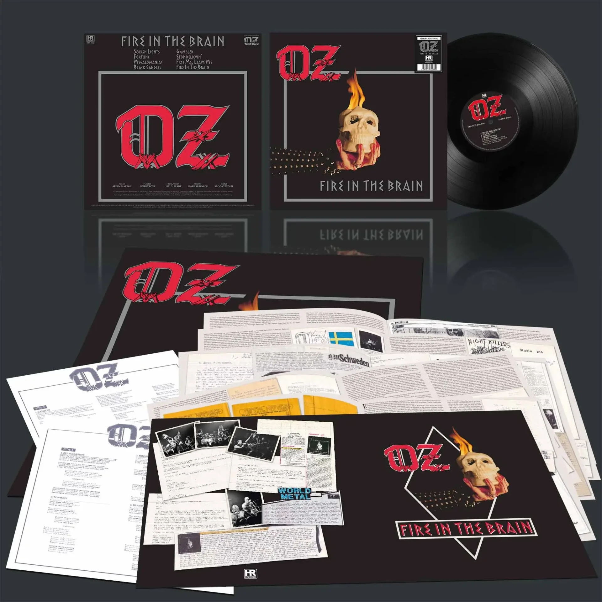 OZ · Fire in the Brain | BLACK LP (Heavy Metal Vinyl) · Picture 2