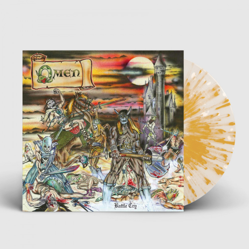 OMEN - Battle Cry · CLEAR/WHITE/ORANGE LP (Heavy Metal Vinyl)