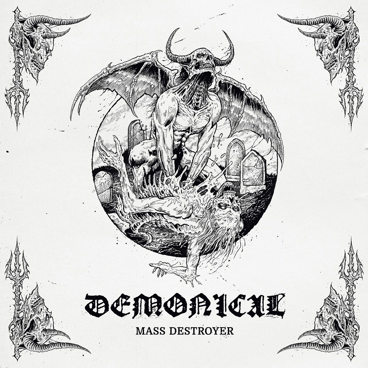 DEMONICAL · Mass Destroyer | BLACK LP (Death Metal Vinyl) · Picture 1