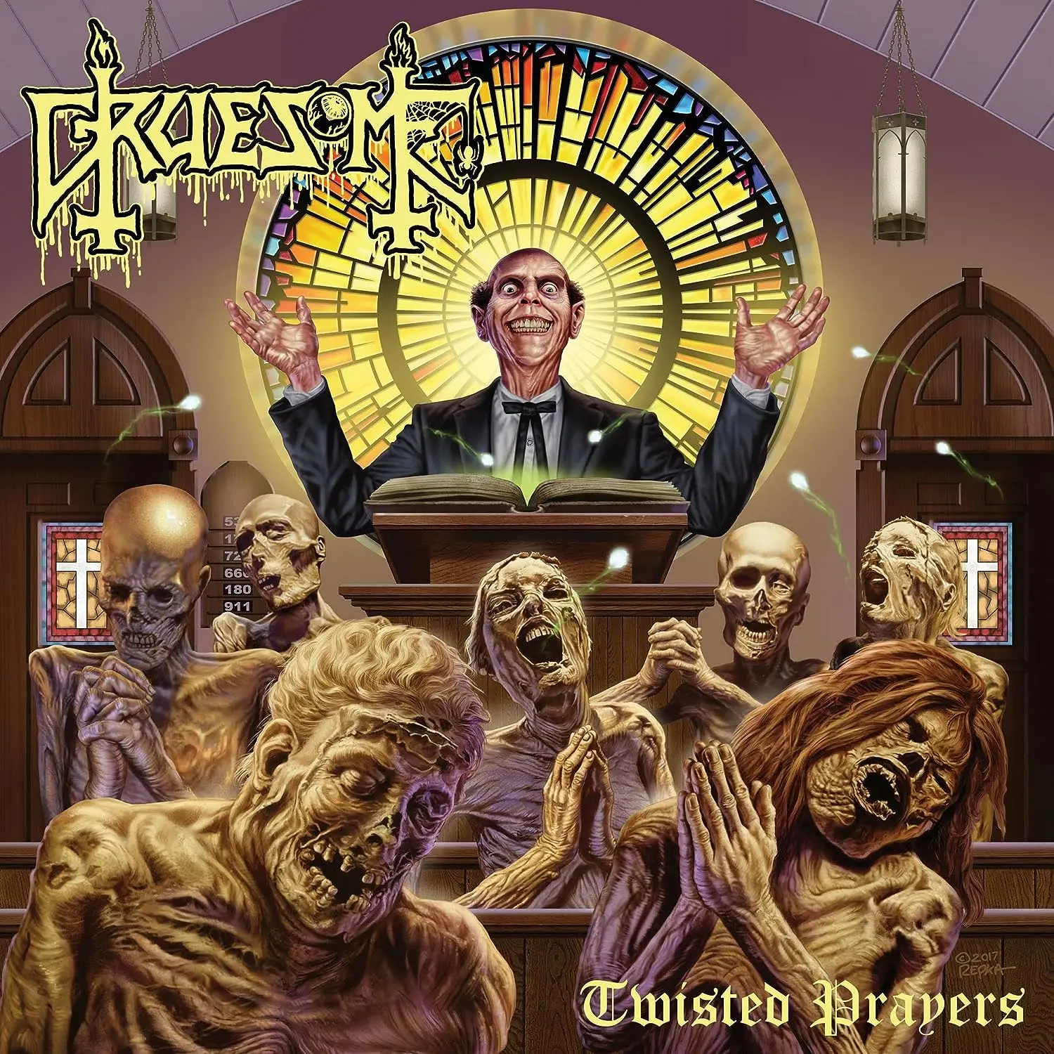 GRUESOME · Twisted Prayers | TRANSPARENT BLUE LP (Death Metal Vinyl) · Picture 1