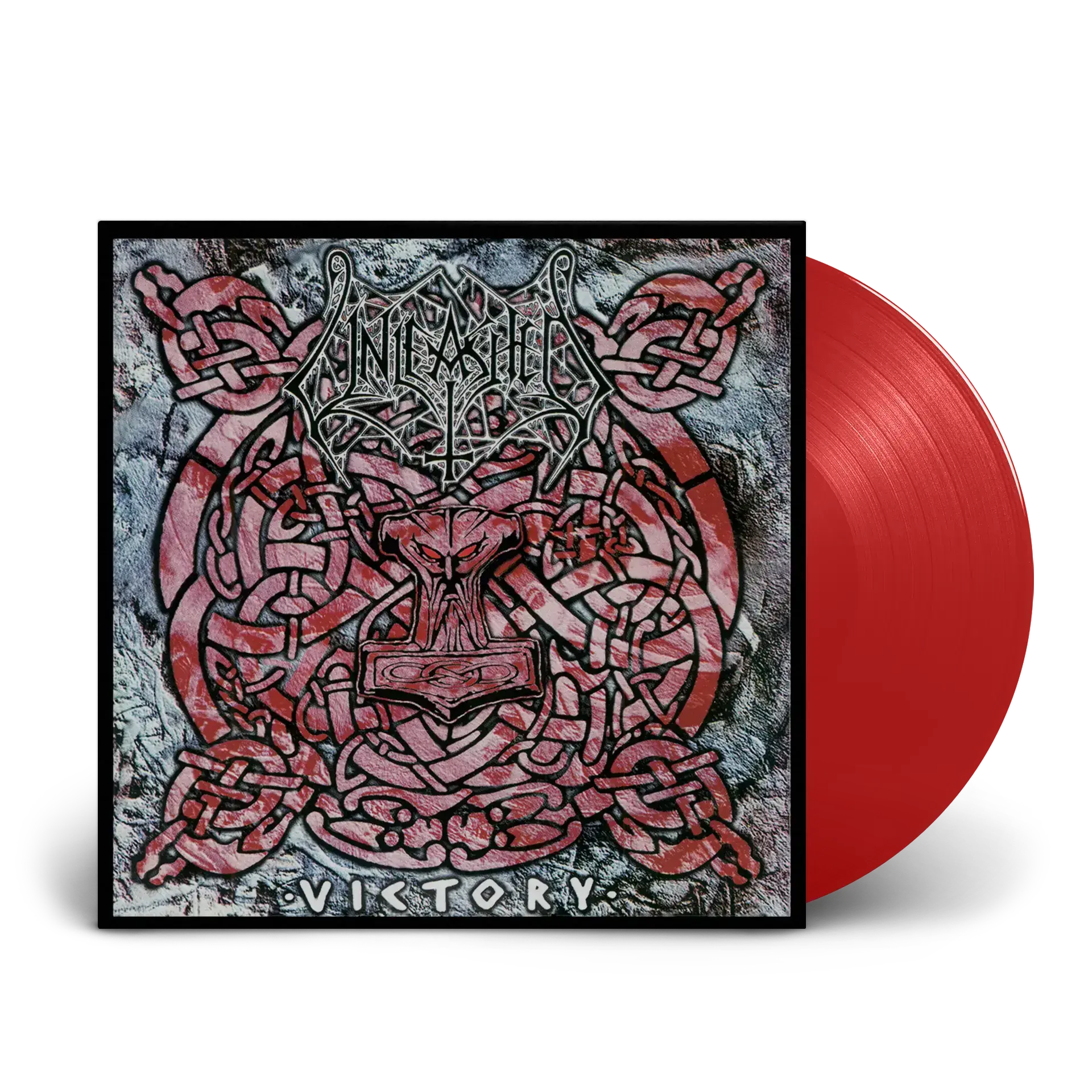 UNLEASHED - Victory · TRANSPARENT RED LP (Death Metal Vinyl)